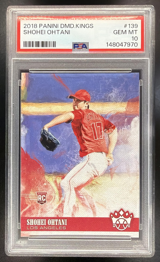 2018 Panini Diamond Kings Shohei Ohtani #139 RC PSA 10