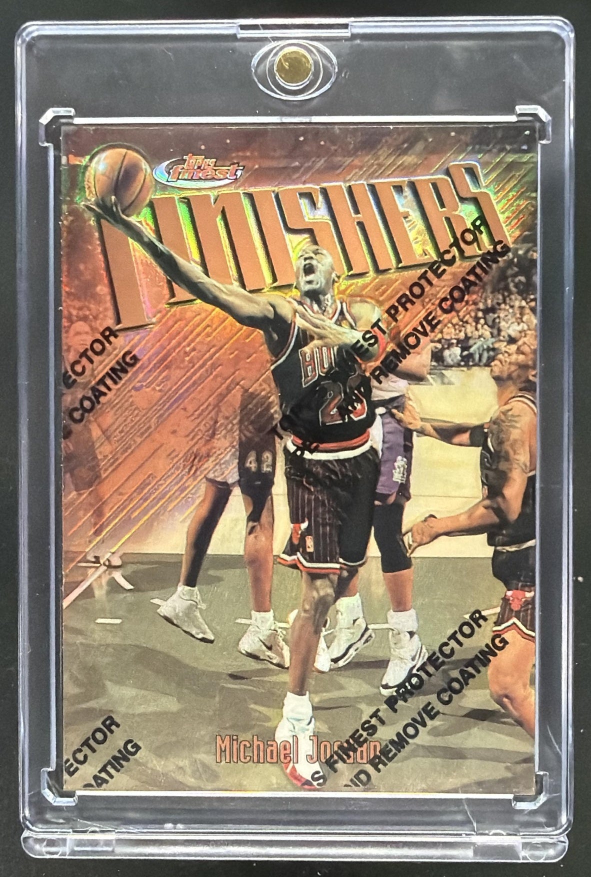 1996-97 Topps Finest Michael Jordan Finishers Refractor #39