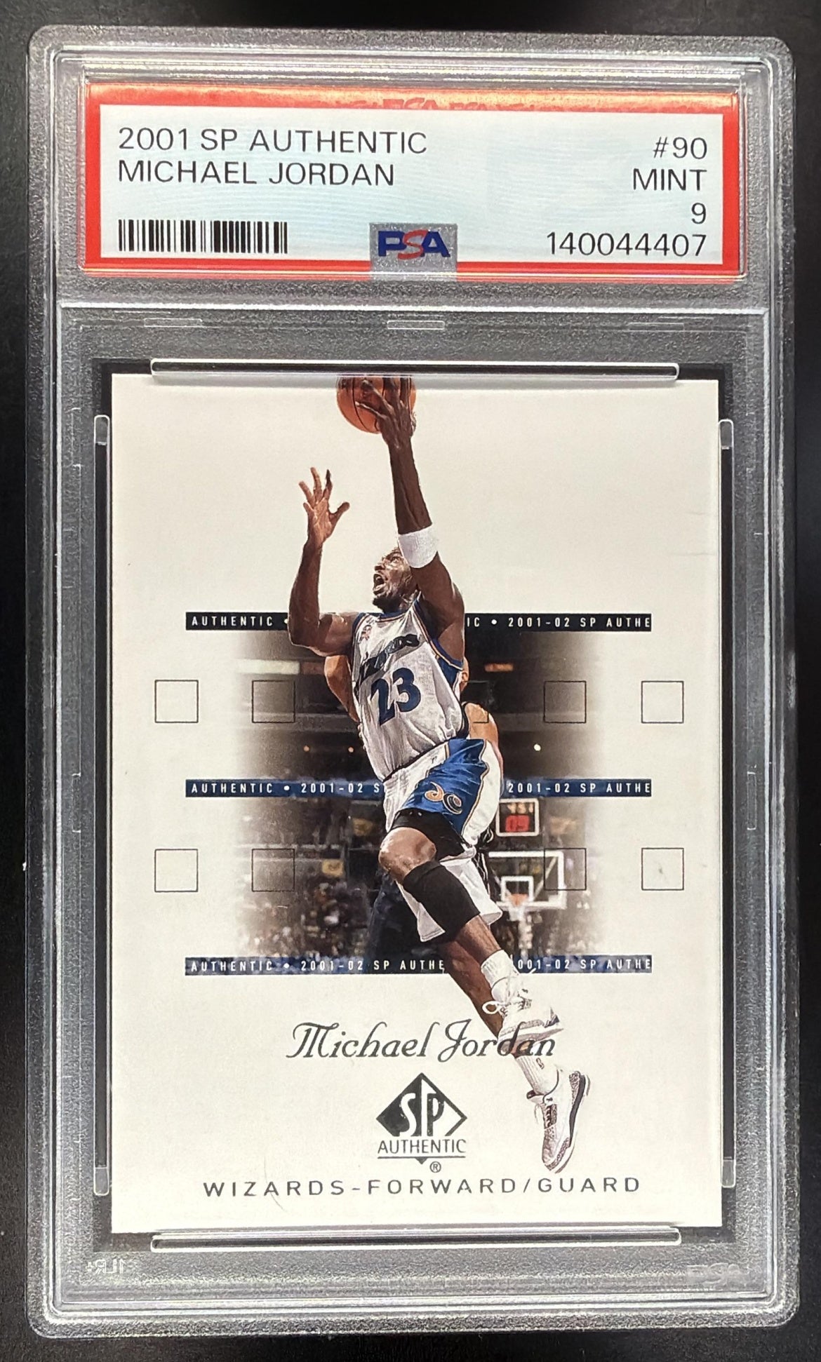 2001-02 SP Authentic Michael Jordan #90 PSA 9