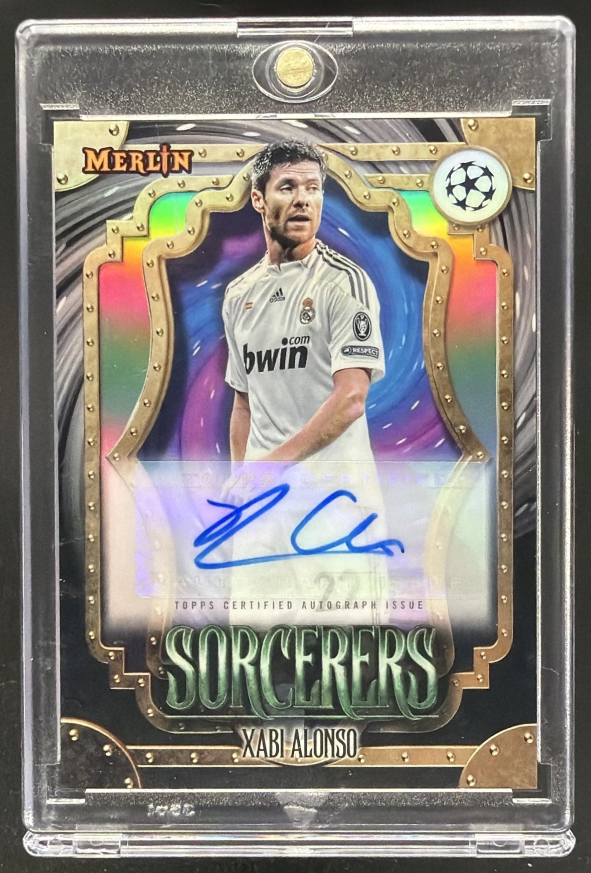 2023 Topps Chrome Merlin UEFA Xabi Alonso #SA-XA Sorcerers Auto