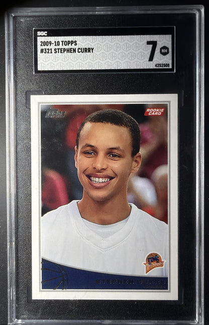 2009-10 Topps Stephen Curry #321 RC SGC 7