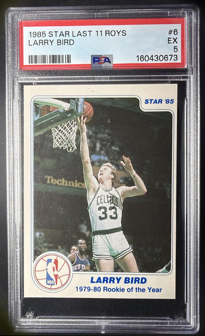 1984-85 Star Larry Bird #6 PSA 5