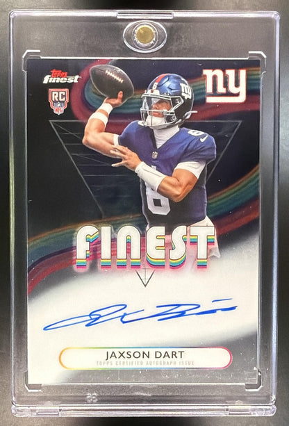 2025 Topps Finest Jaxson Dart #RFA-JD Rookie Auto RC