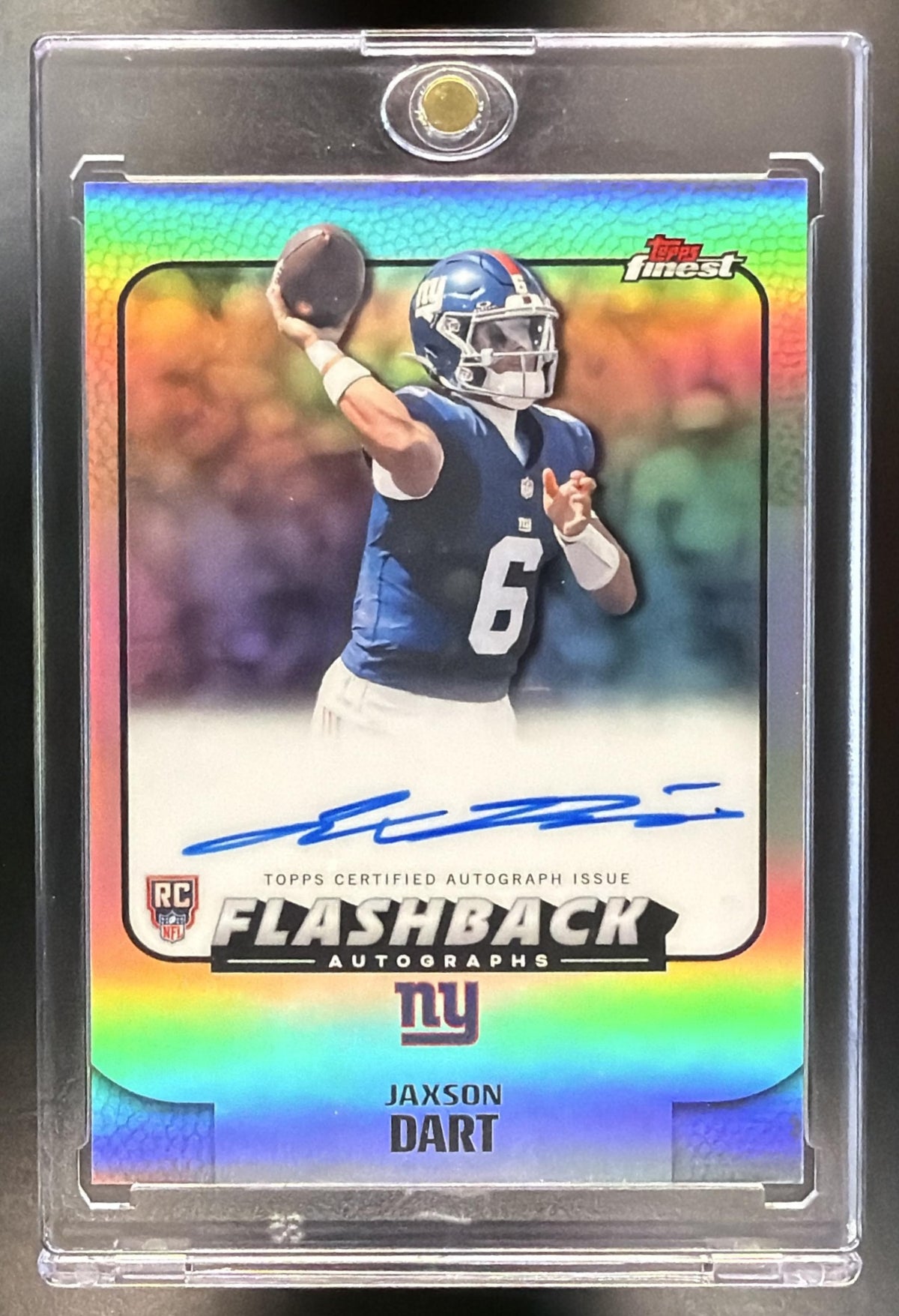 2025 Topps Finest Jaxson Dart #FBA-JXD Flashback Auto Refractor RC
