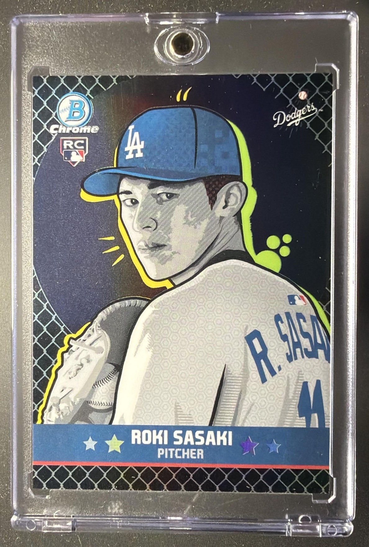 2025 Bowman Chrome Roki Sasaki #BA-20 Ascensions Black Refractor 5/10 RC