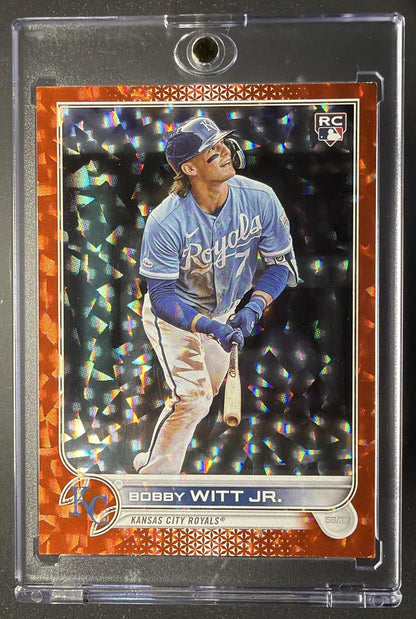 2022 Topps Update Bobby Witt Jr. #US100 Orange Rainbow Foil 192/299 RC