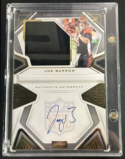 2020 Panini Playbook Joe Burrow #201 Rookie Patch Auto /99