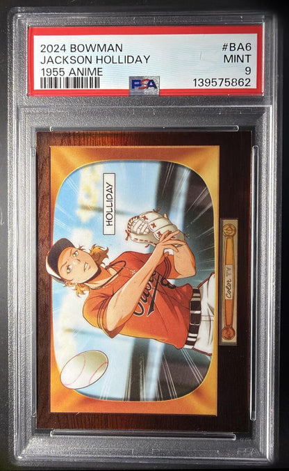 2024 Bowman Jackson Holliday #BA-6 55 Anime RC SSP PSA 9