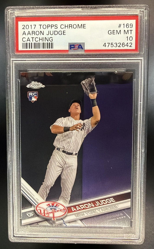 2017 Topps Chrome Aaron Judge #169 RC PSA 10 Yankees