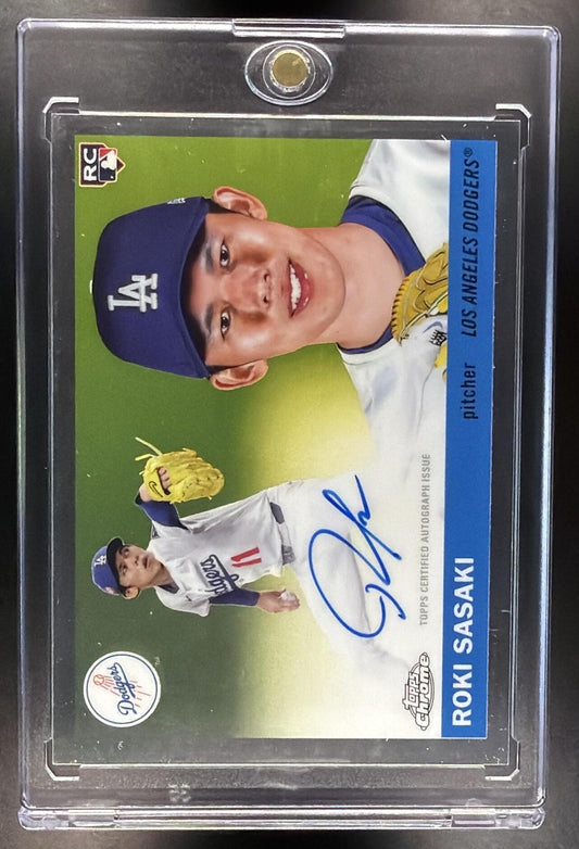 2025 Topps Chrome Platinum Anniversary Roki Sasaki #CPA-RS Auto RC