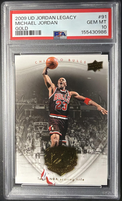 2009 Upper Deck Michael Jordan Legacy Collection Hall of Fame Edition #91 PSA 10