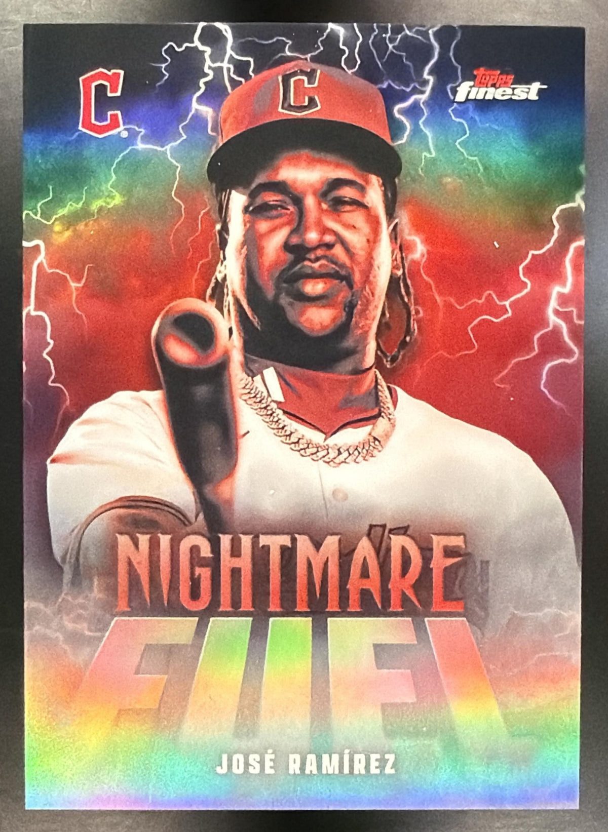 2026 Topps Finest Jose Ramirez #NF-11 Nightmare Fuel SP