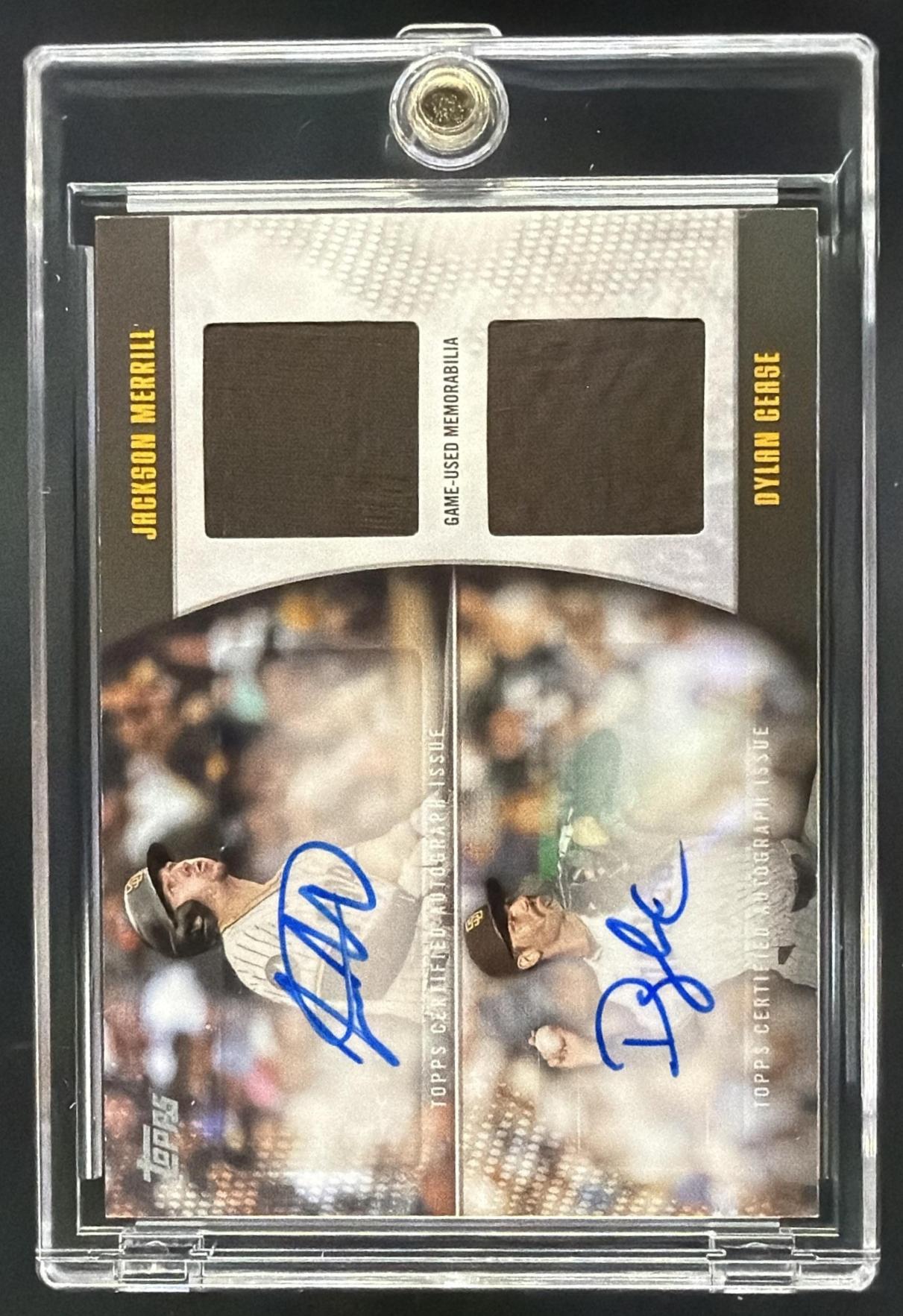 2025 Topps Museum Collection Jackson Merrill #SPQRA-JM Quad Relic Auto /99