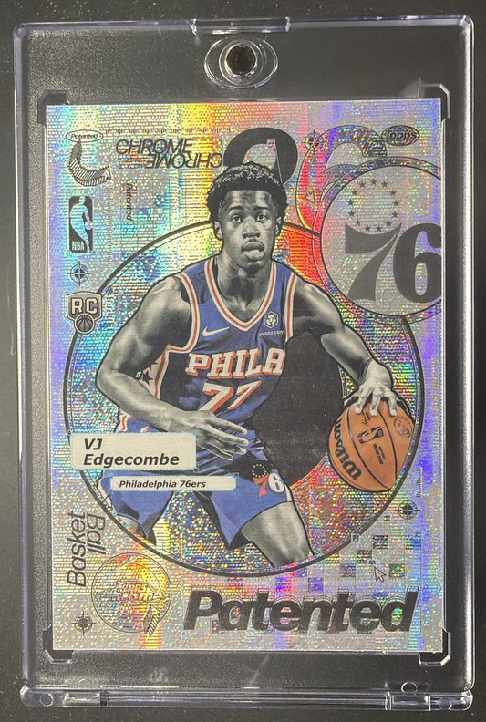 2025-26 Topps Chrome VJ Edgecombe #PD-18 Patented RC SSP