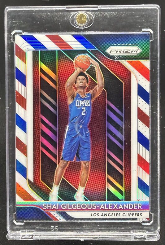 2018-19 Panini Prizm Shai Gilgeous-Alexander #184 RC Red White Blue
