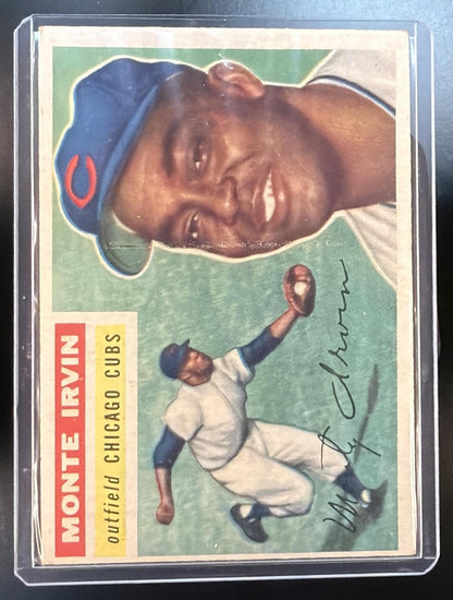 1956 Topps Baseball Monte Irvin #194 RC Cubs