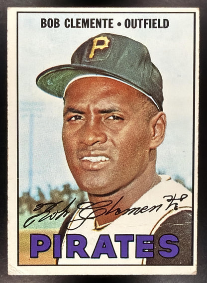 1967 Topps Bob Clemente #400 Crease