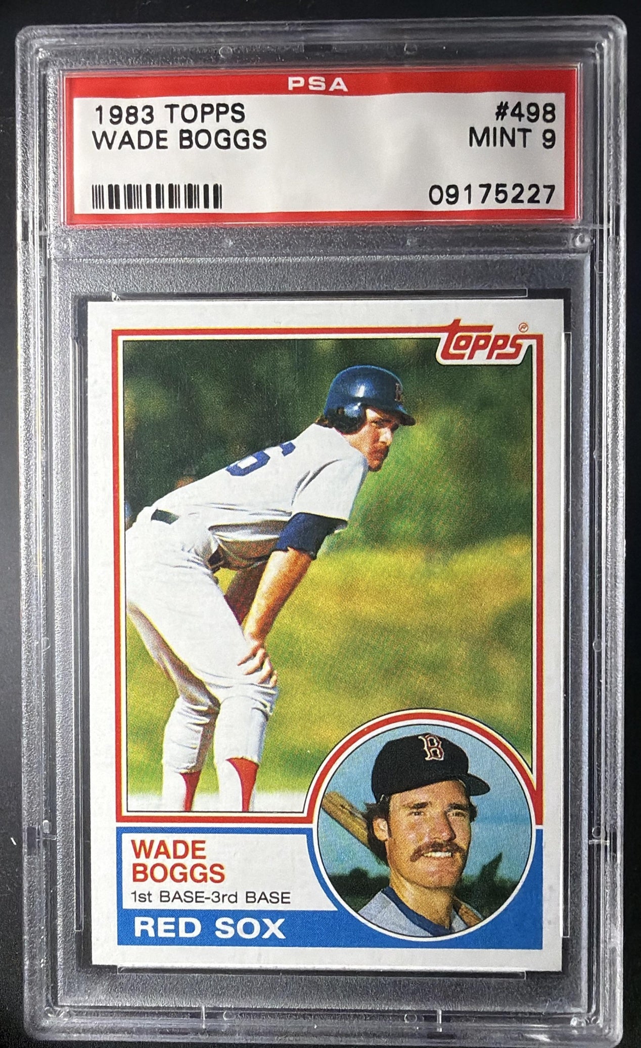1983 Topps Wade Boggs #498 RC PSA 9