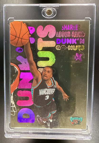 1998-99 Skybox x E-X Century Shareef Abdur-Rahim #3DG Dunk'N Go Nuts