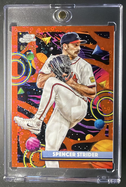 2025 Topps Cosmic Chrome Spencer Strider Red Refractor 6/10