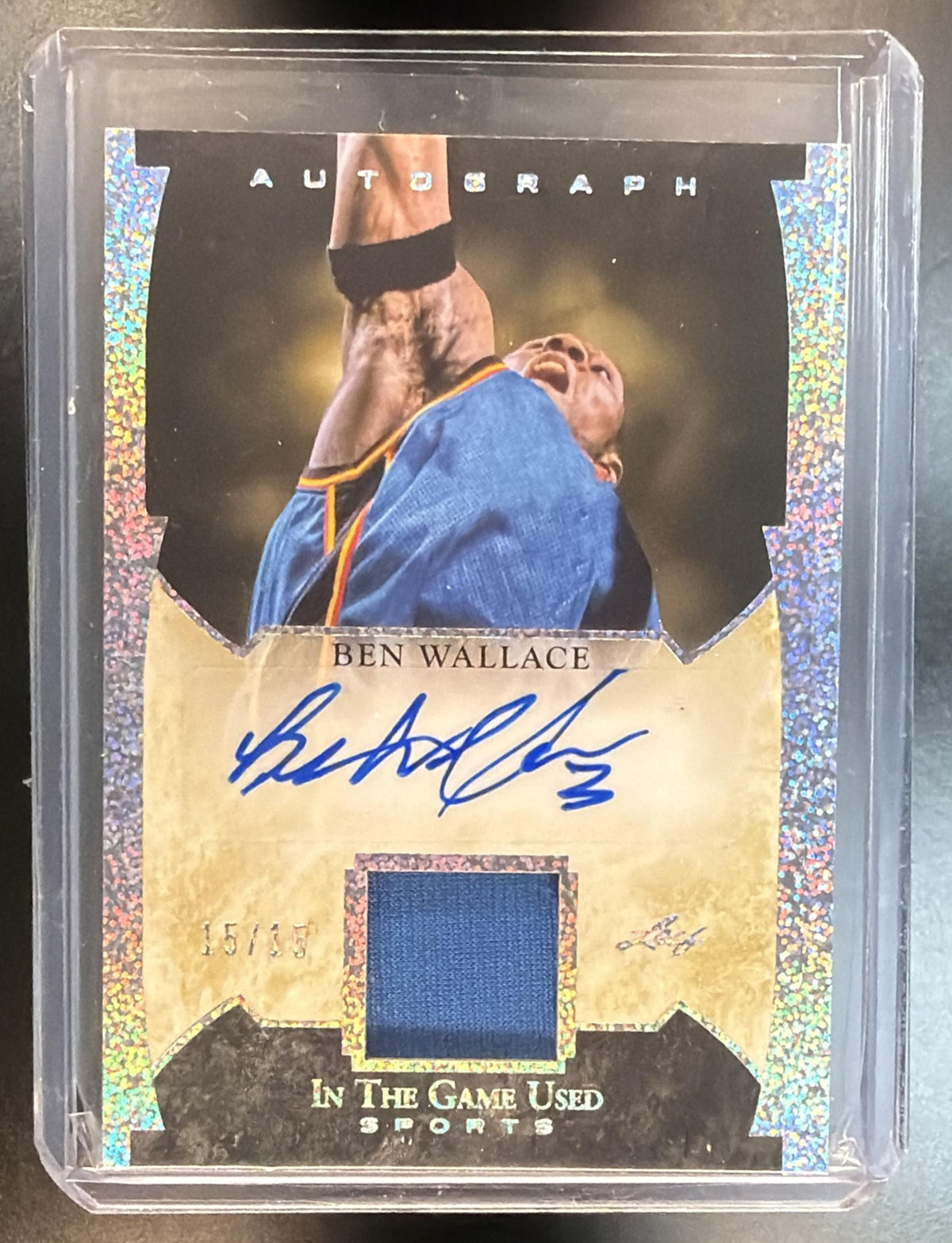 2022 Leaf In The Game Used Sports Ben Wallace #GUA-BW1 Auto 15/15