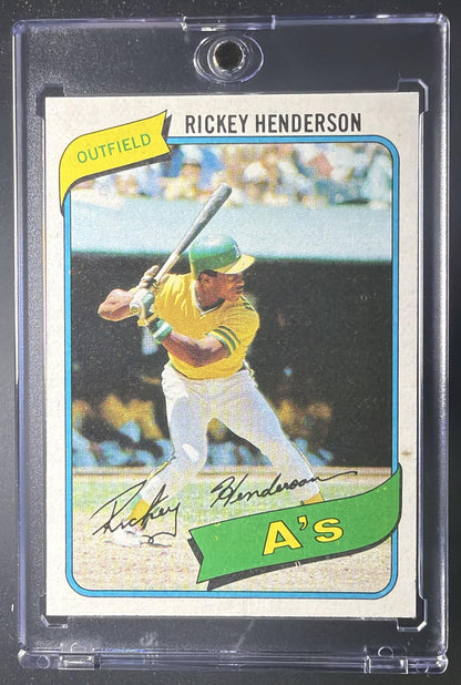 1980 Topps Rickey Henderson #482 RC Rookie Card