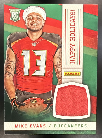2014 Panini Black Friday Mike Evans #3 Happy Holidays Lava Flow