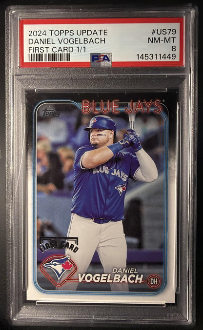 2024 Topps Update Daniel Vogelbach #US79 First Card 1/1 PSA 8