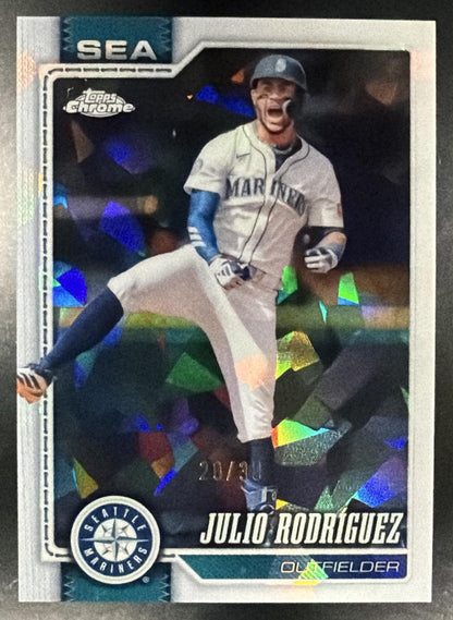 2026 Topps Chrome Sapphire Julio Rodriguez #149 White Refractor 20/30