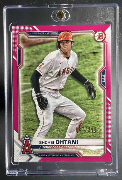 2021 Bowman Shohei Ohtani #85 Fuchsia 87/299