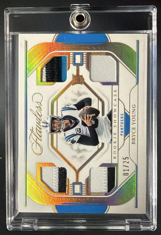 2023 Flawless Bryce Young Quad Rookie Patch 1/25