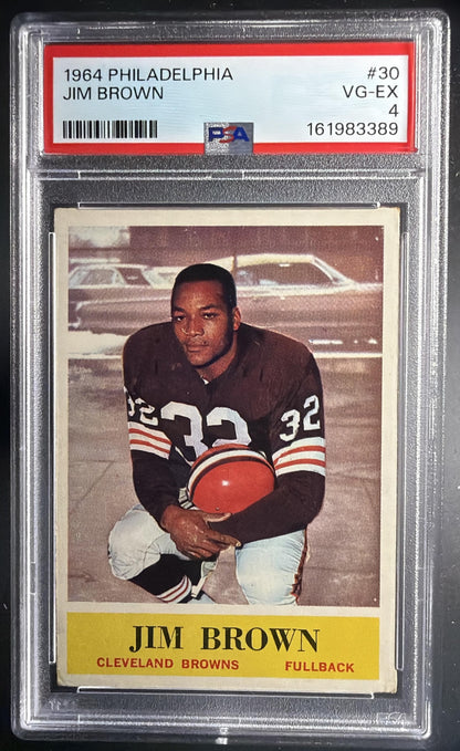 1964 Philadelphia Jim Brown #30 PSA 4