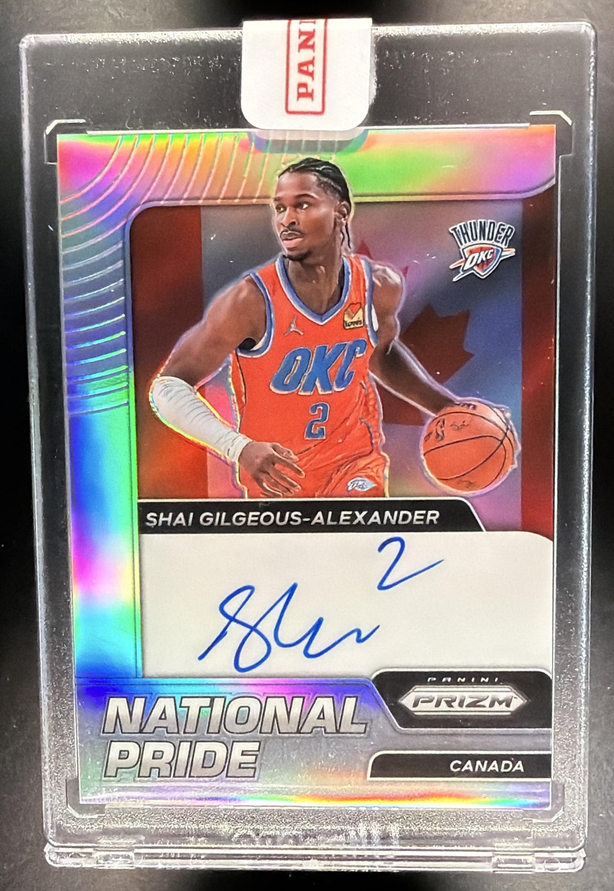 2021 Panini Chronicles Shai Gilgeous-Alexander #NPS-SGA National Pride Signatures /49 Auto