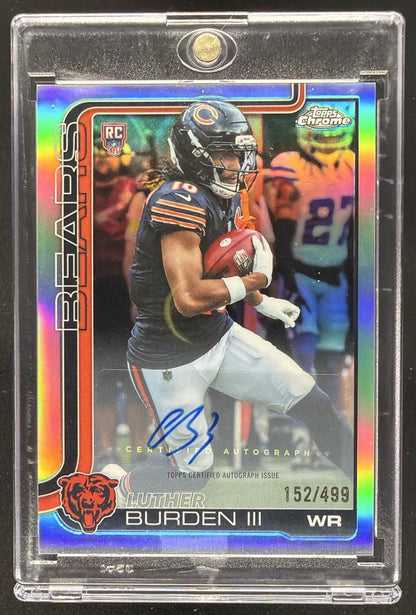 2025 Topps Chrome Luther Burden III #RA-LB Rookie Auto Refractor 152/499 RC