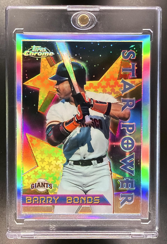 1996 Topps Chrome Barry Bonds #10 Refractor Star Power