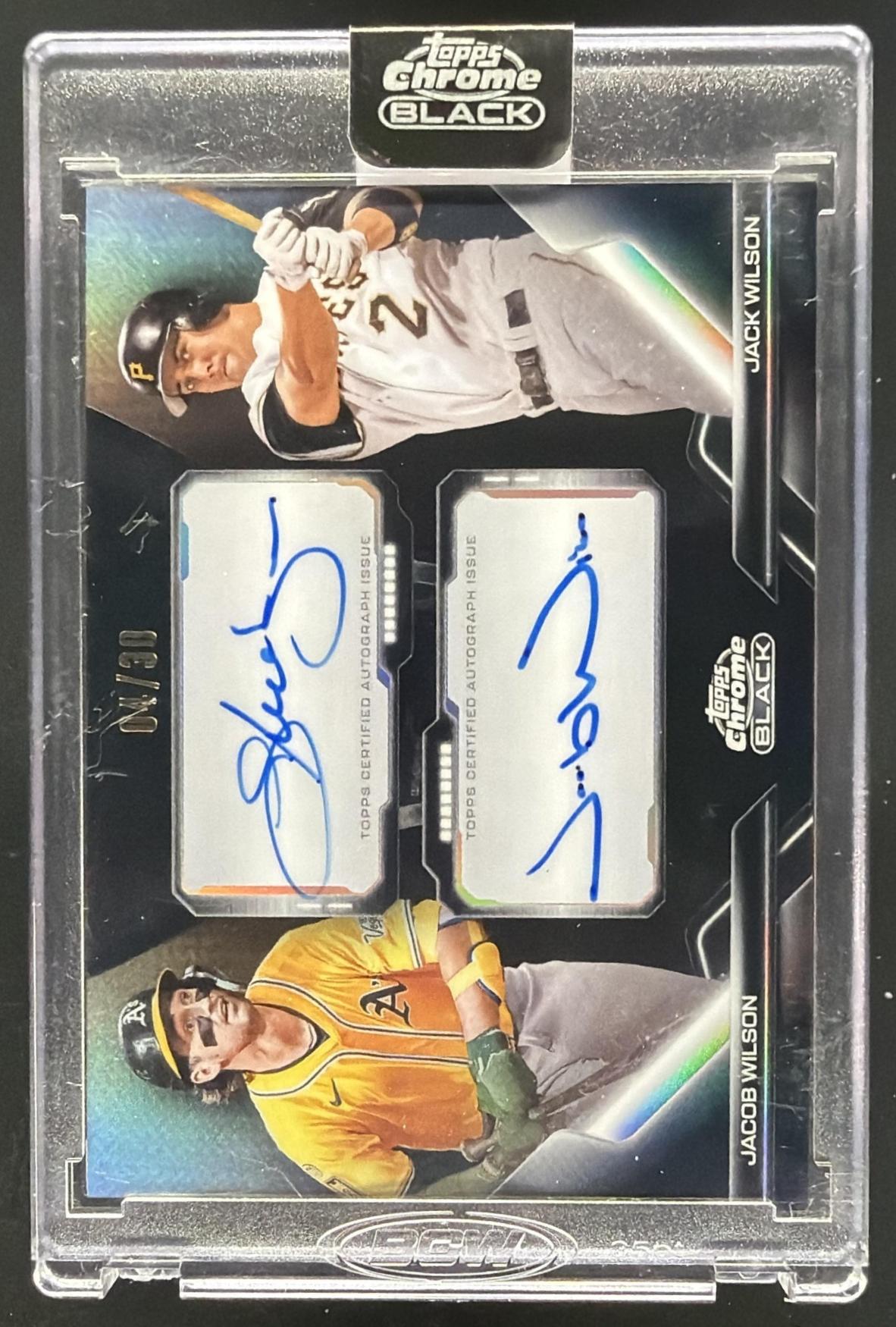 2025 Topps Chrome Black James Wood Dylan Crews #PDPA-WC Dual Auto /30