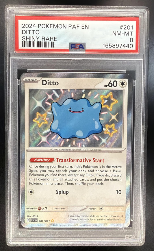2024 Pokemon Paldean Fates Ditto 201/091 PSA 8