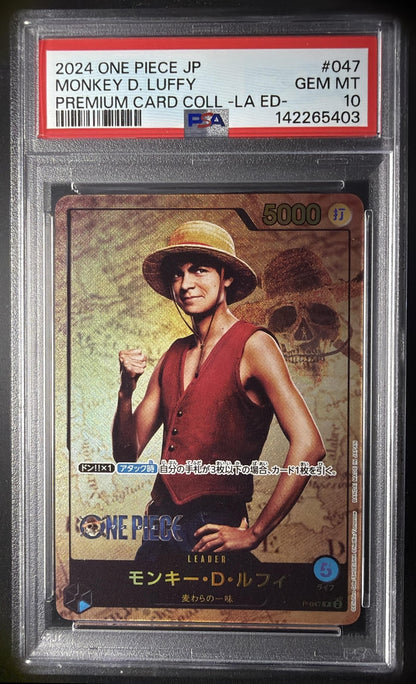 2025 One Piece 3rd Anniversary Tournament 3 Brothers Pack Monkey D. Luffy #P Promos PSA 10