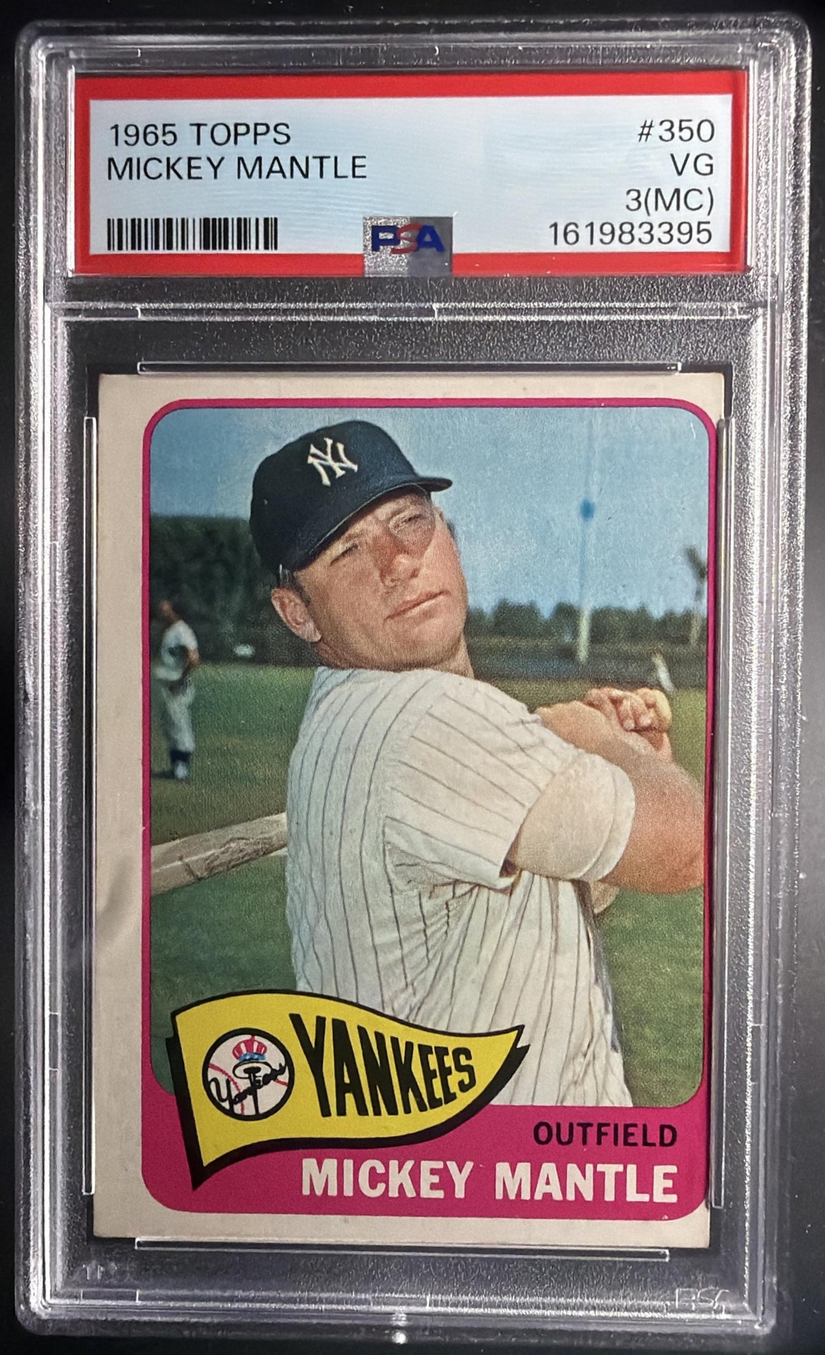 1965 Topps Mickey Mantle #350 PSA 3(MC)