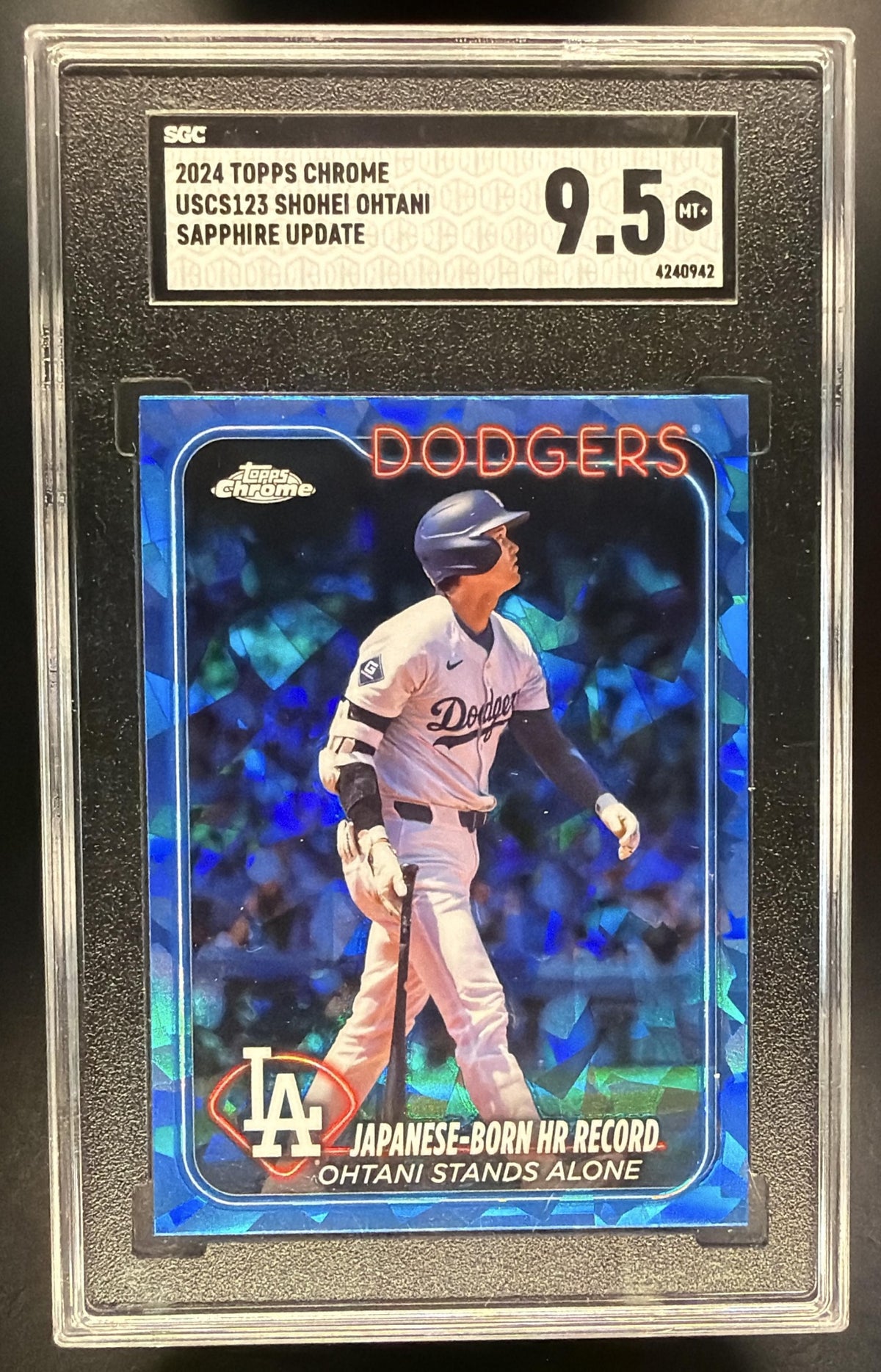 2024 Topps Chrome Update Sapphire Shohei Ohtani #USCS123 SGC 9.5