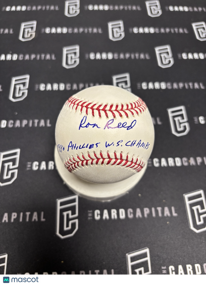 Ron Reed Signed Official Major League Baseball JSA "1980 Phillies WS CHAMPS"