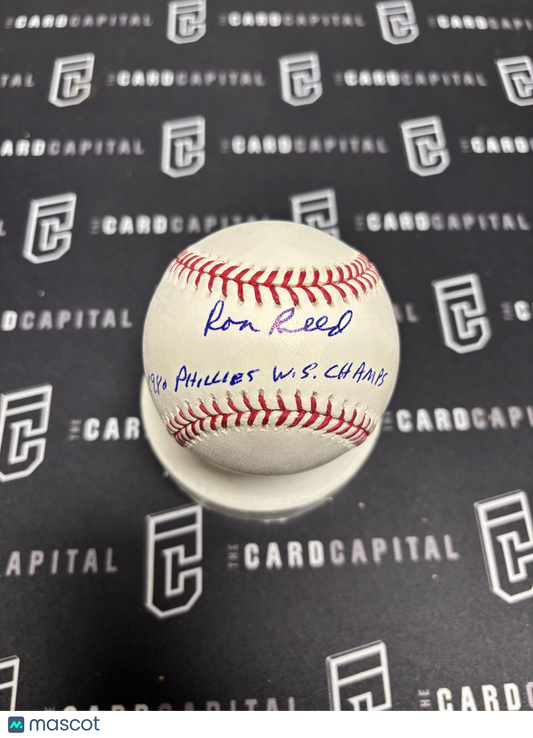 Ron Reed Signed Official Major League Baseball JSA "1980 Phillies WS CHAMPS"