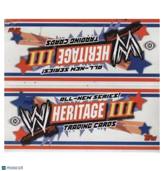 2007 Topps Heritage III WWE Wrestling Hobby Box Sealed