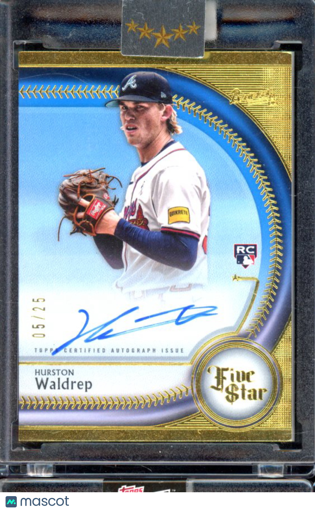 2024 Five Star Hurston Waldrep Rookie Blue Auto /25