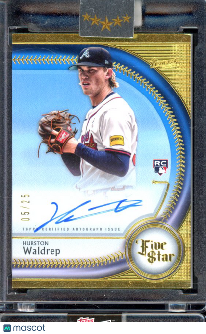 2024 Five Star Hurston Waldrep Rookie Blue Auto /25