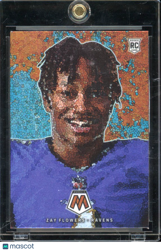 2023 Mosaic Zay Flowers Micro Mosaic Sp Rookie