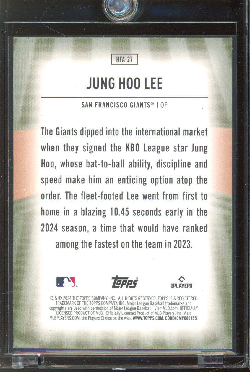 2024 Topps Jung Hoo Lee Home Field Advantage Rookie