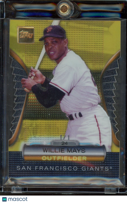 2012 Topps Willie Mays Golden Moments Die Cut 1/1