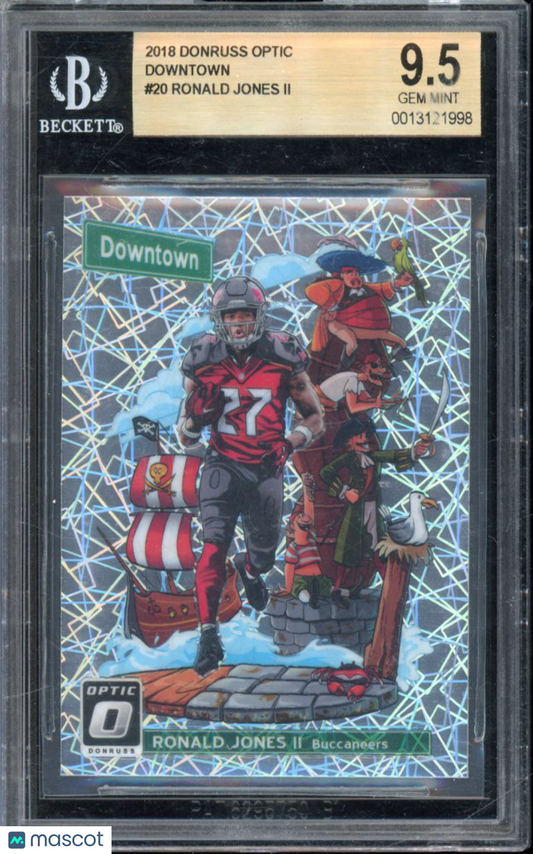 2018 Donruss Optic Ronald Jones Downtown Case Hit BGS 9.5