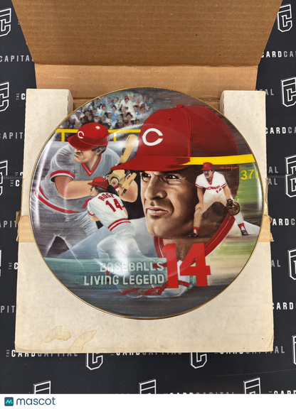 Sports Impressions Pete Rose Plate Gold Edition